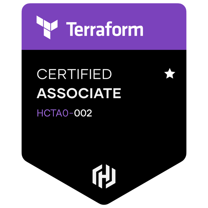 HashiCorp Certified: Terraform Associate (002)
Badge